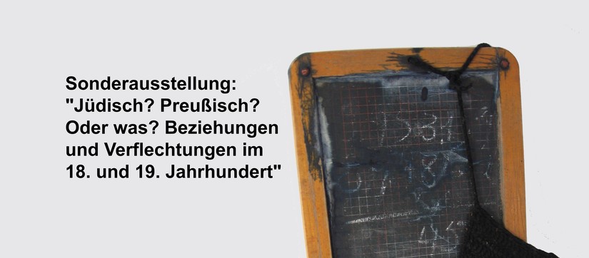 Zur Sonderausstellung:
Bild: Schultafel, 19. Jahrhundert, Alte Synagoge Petershagen, Foto: Wolfgang Battermann