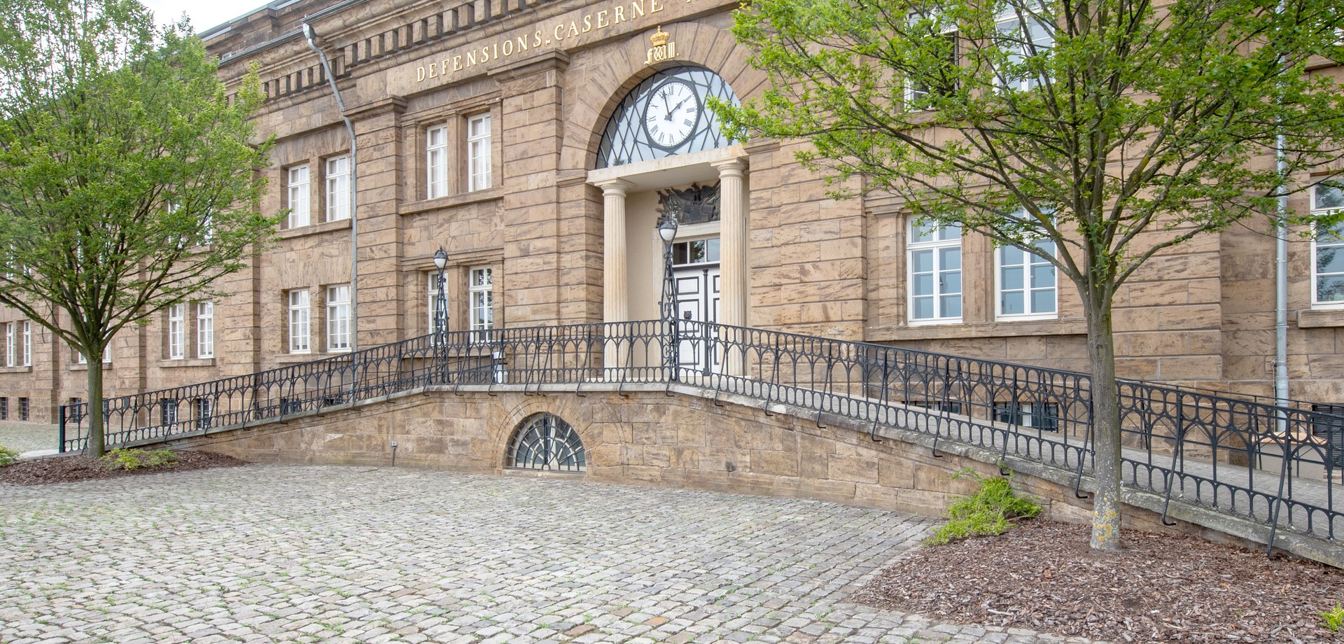 Das Eingangsportal des LWL-Preußenmuseums in Minden. Foto: Oliver Schumacher
